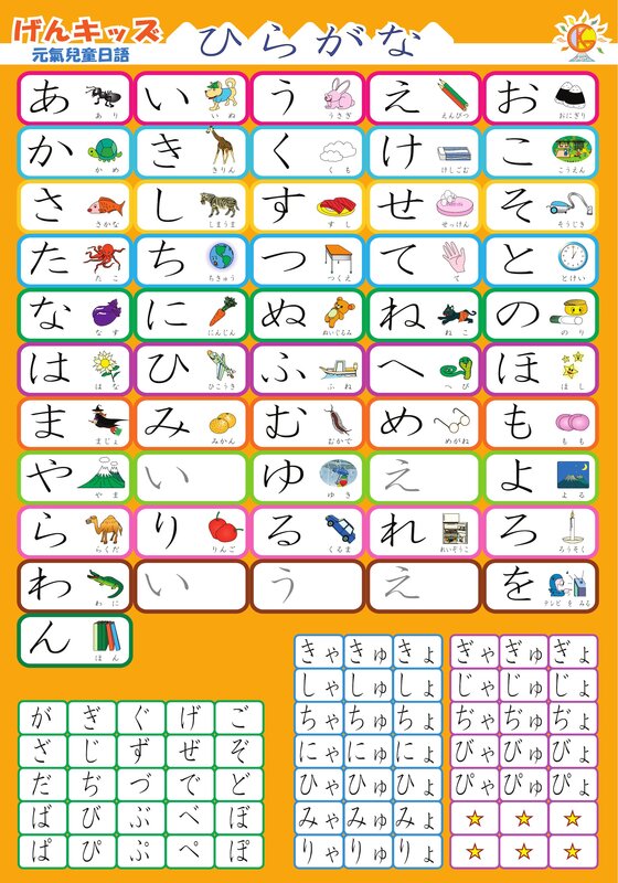 ひらがなポスター